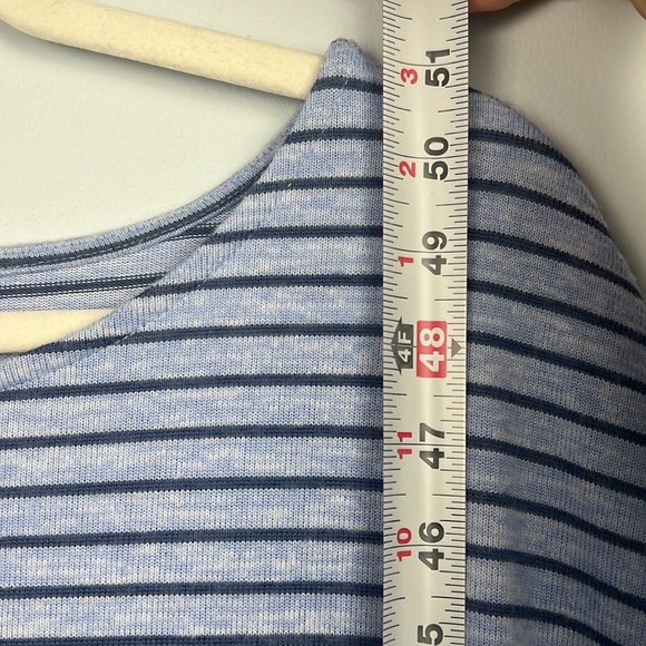 Haven Well Within blue striped medium tie waist maxi dress with pockets - Picture 4 of 8